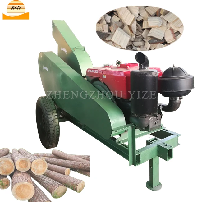 

Wood Chipper Machine Wood Crushing Wood Pallet Shredder Heavy Mobile Sawdust Chipper Tree Shaving Branch Cutting Machine