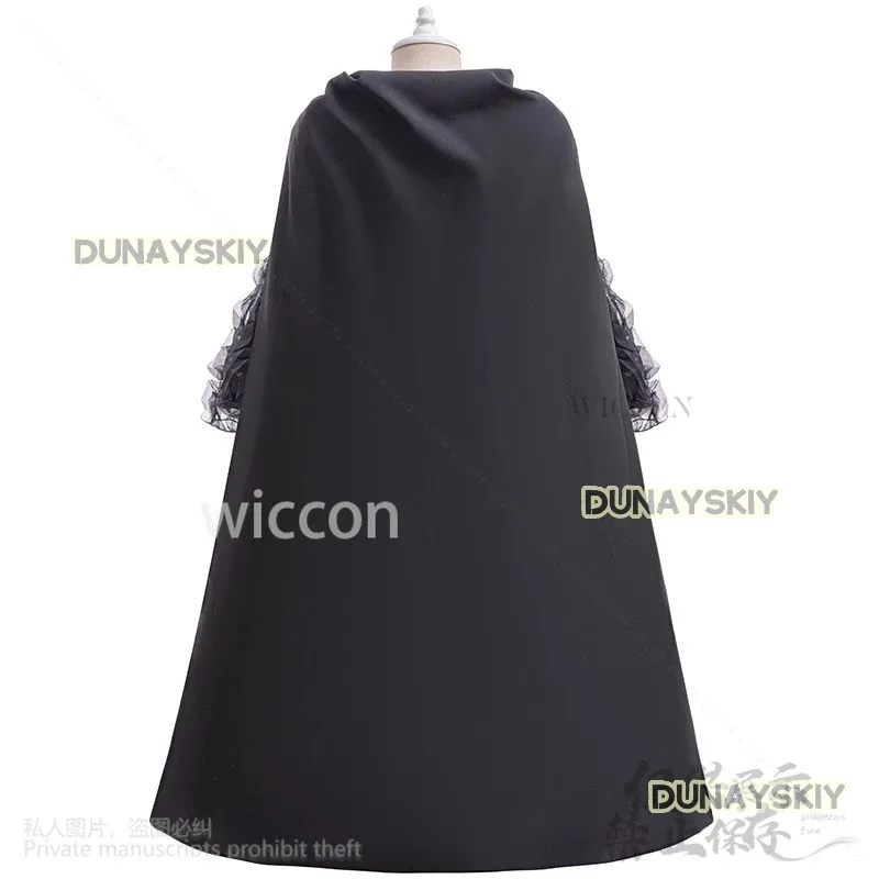 

asdh8@Elphaba Anime Cosplay Magic movie Witch Black Dress Lolita With Cloak cos Wicked For Halloween Christmas Customi