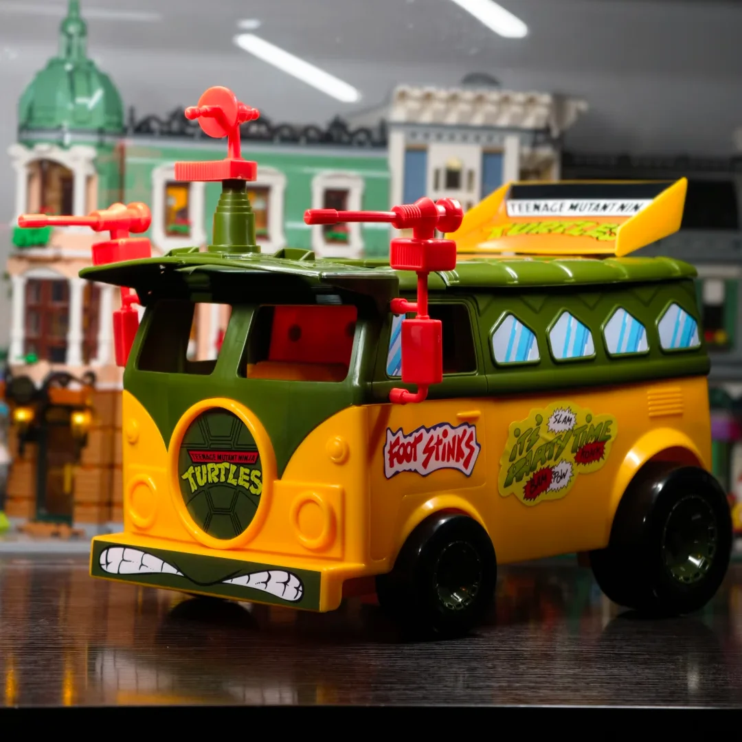 Original Playmates Teenage Mutant Ninja Turtles Turtle Party Wagon Classic Reissue Mutant Attack Van Vehicle Model Toy Gifts - view 2