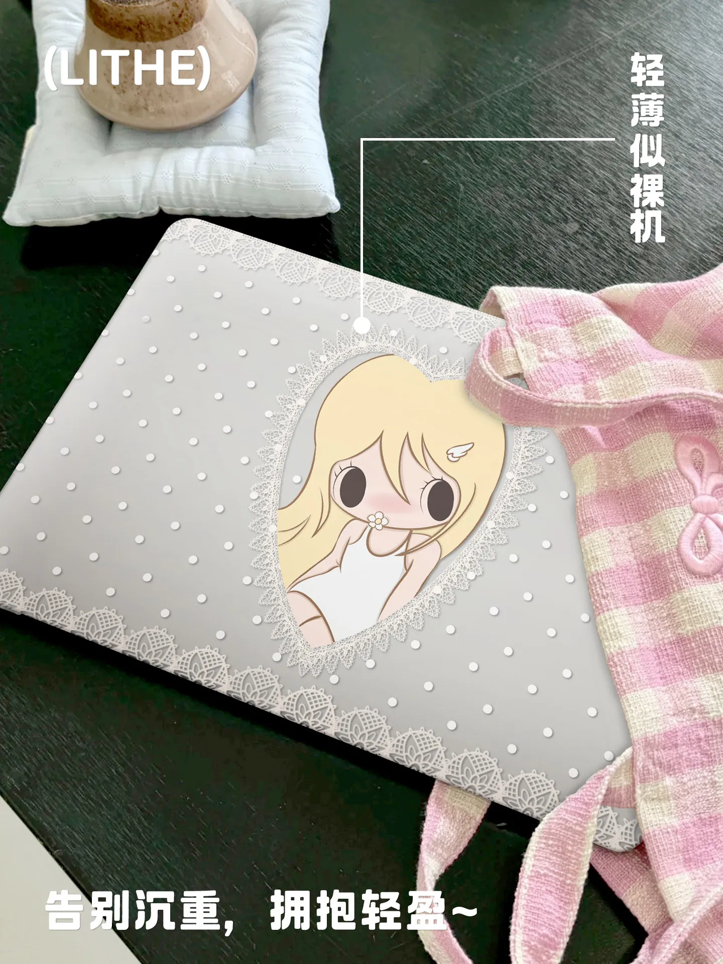 Lace Girl Cute Notebook Case for Macbook Air 13 13.6 M4 M1 Pro 14 16 M4 15 A1398 13 M3 M2 Cover A3113 A2681 A2442 Anti-Scratc
