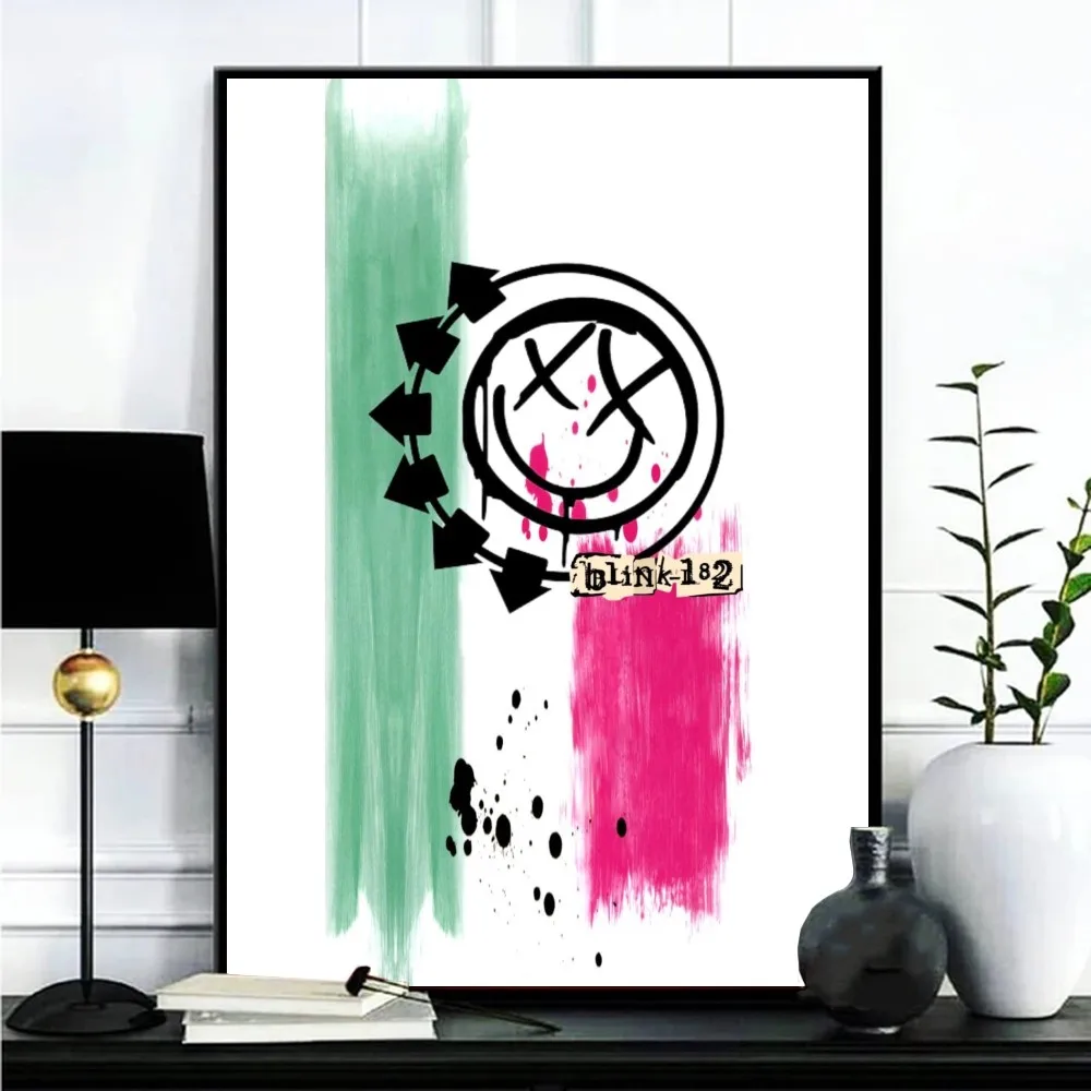 BLINK-182 One More Time Poster Gallery Prints Self Adhesive  Home Decor Decoration Wall Decals Living Room Sticker