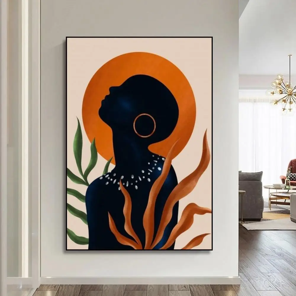 Abstract african woman Poster Anime Posters Sticky HD Quality Poster Wall Art Painting Study Wall Decor