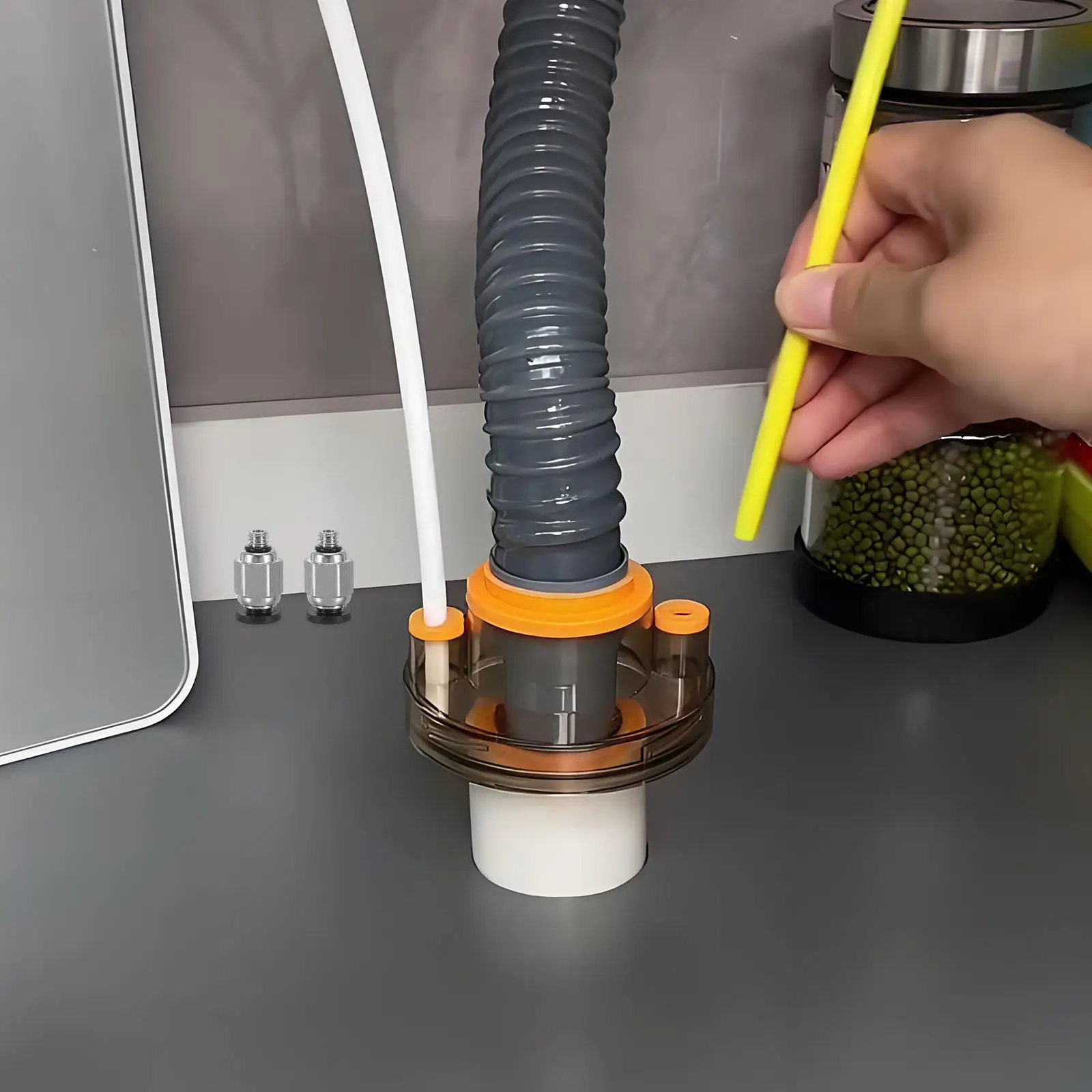 4Pcs Quick Connect Hose Fittings Pneumatic Copper Push to Connect Straight Threaded Air Pipe Coupler for Automation Robotics