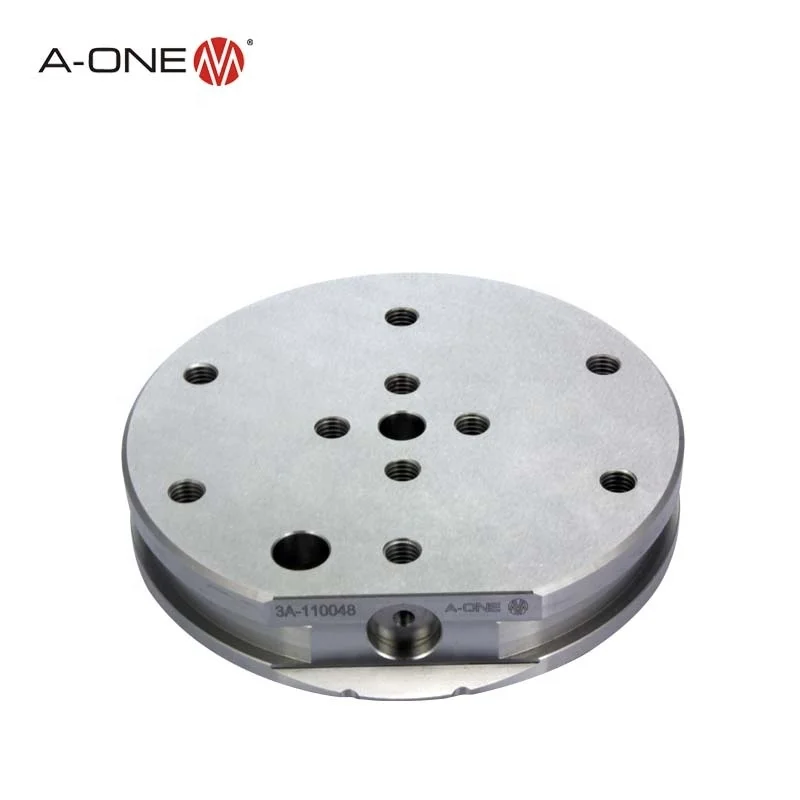 A-ONEsystem stainless steel round pallet D148 for CNC milling 3A-110048