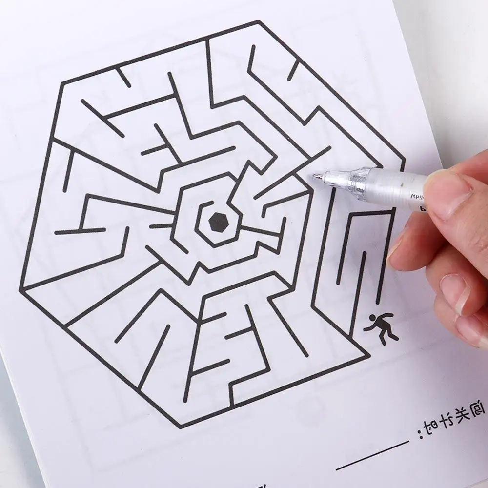Livre de labyrinthe livre de formation labyrinthe développement de l'éducation précoce jeu de labyrinthe Puzzle Intelligence jouet éducatif pour enfants