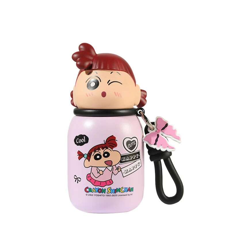 330ML Crayon Shin-chan Mini Thermos Cup Cartoon Pocket Cup 316 Steel Coffee Mug Vacuum Flask Insulated Hot Water Bottle Kid Gift - Image 6