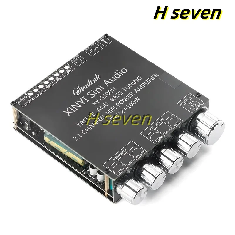 TPA3116D2 50W*2+100W 2.1 Channel Power Audio Stereo Subwoofer Amplifier Board Module Bluetooth-compatible 5.0 XY-S100H