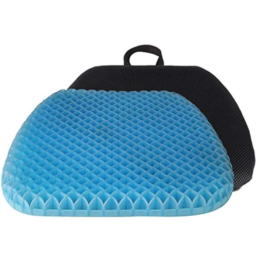 

FOMI Thick Premium All Gel Orthopedic Seat Cushion 16.5 x 18 Large Comfortable Pad for Car Office Chair Wheelchair or Home Pres