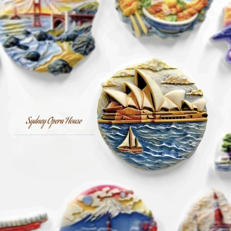 Sydney Opera House Refrigerator Stickers Home Decor Travel Art Magnetic Stickers Jewelry Gifts Handmade Souvenirs