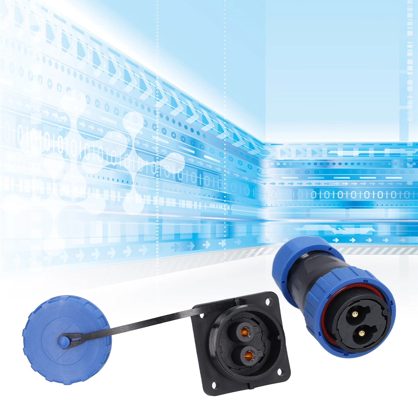 

Aviation Socket Connector 4 Holes IP68 Aviation Power Socket 250V 45A for Cable Wire LP28 Waterproof Connector Waterproof Plug