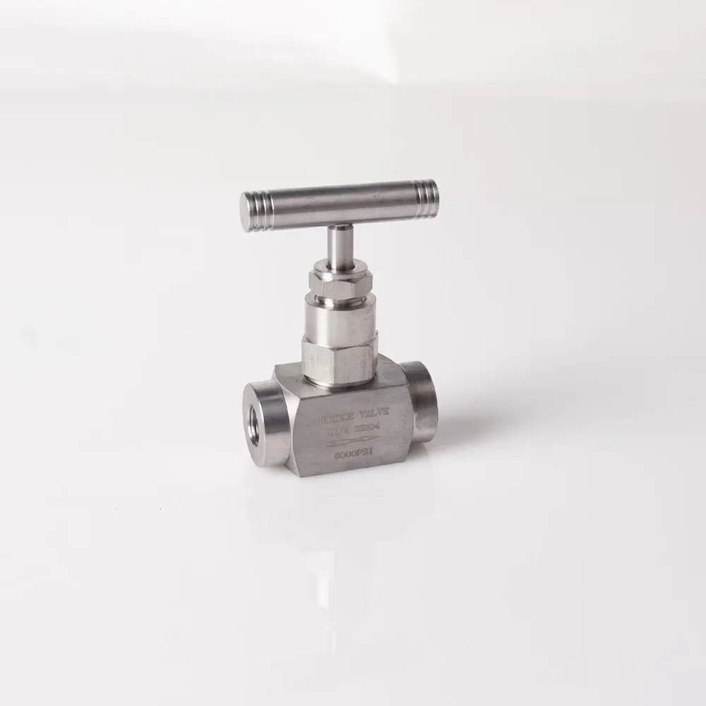 G1/2 304 Stainless Steel High Pressure Needle Valve 6000 PSI with G Thread NPT Thread for Gas Liquid Flow Control