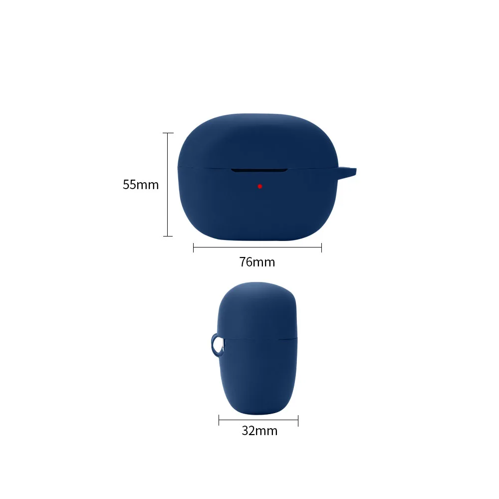 Funda de silicona para Soundcore Life Note 3i, carcasa de borde completo, protección a prueba de golpes, cubierta de auriculares con gancho, caja de auriculares