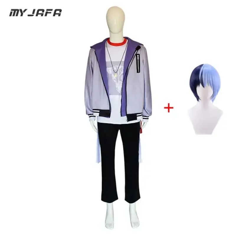 زي ملون للمسرح تأثيري مع شعر مستعار ، مشروع سيكاي أكيتو ، فرقة حية للكلاب السيئة ، أوياجي تويا ، شينونوم