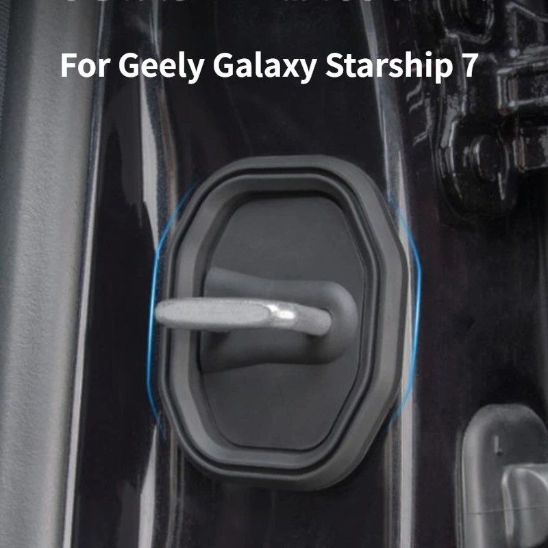 

Door Silicone Shock Absorption Drop Lock Cover Door Lock Protective Cover for Geely Galaxy Starship 7EMi Interior Protection