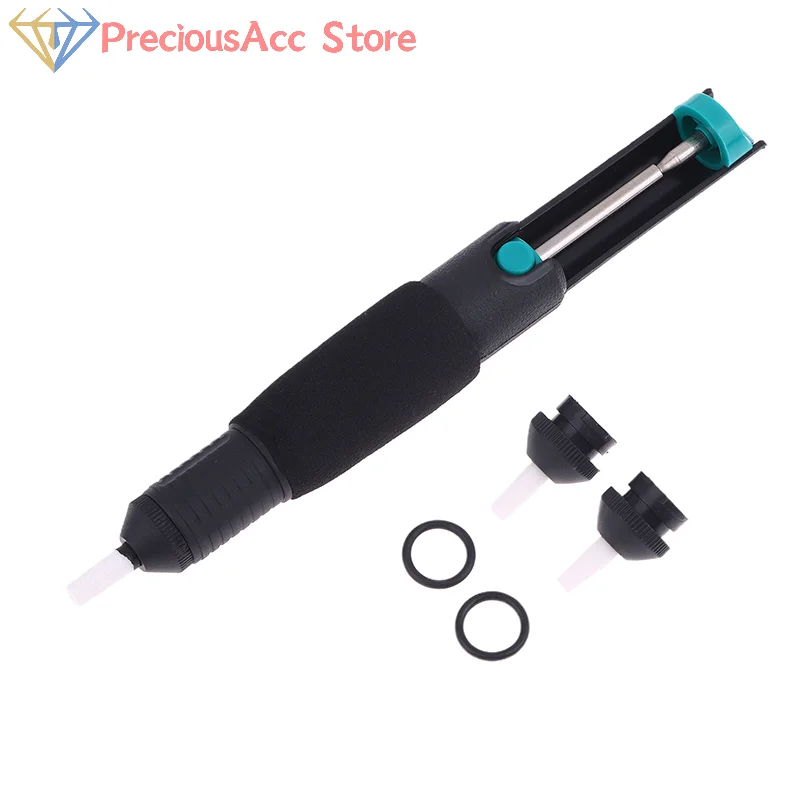 Hand Welding Tools DP-366D Dual-Ring Non-Slip Handle Solder Sucker Powerful Solder Pump Soldering Sucker Pen