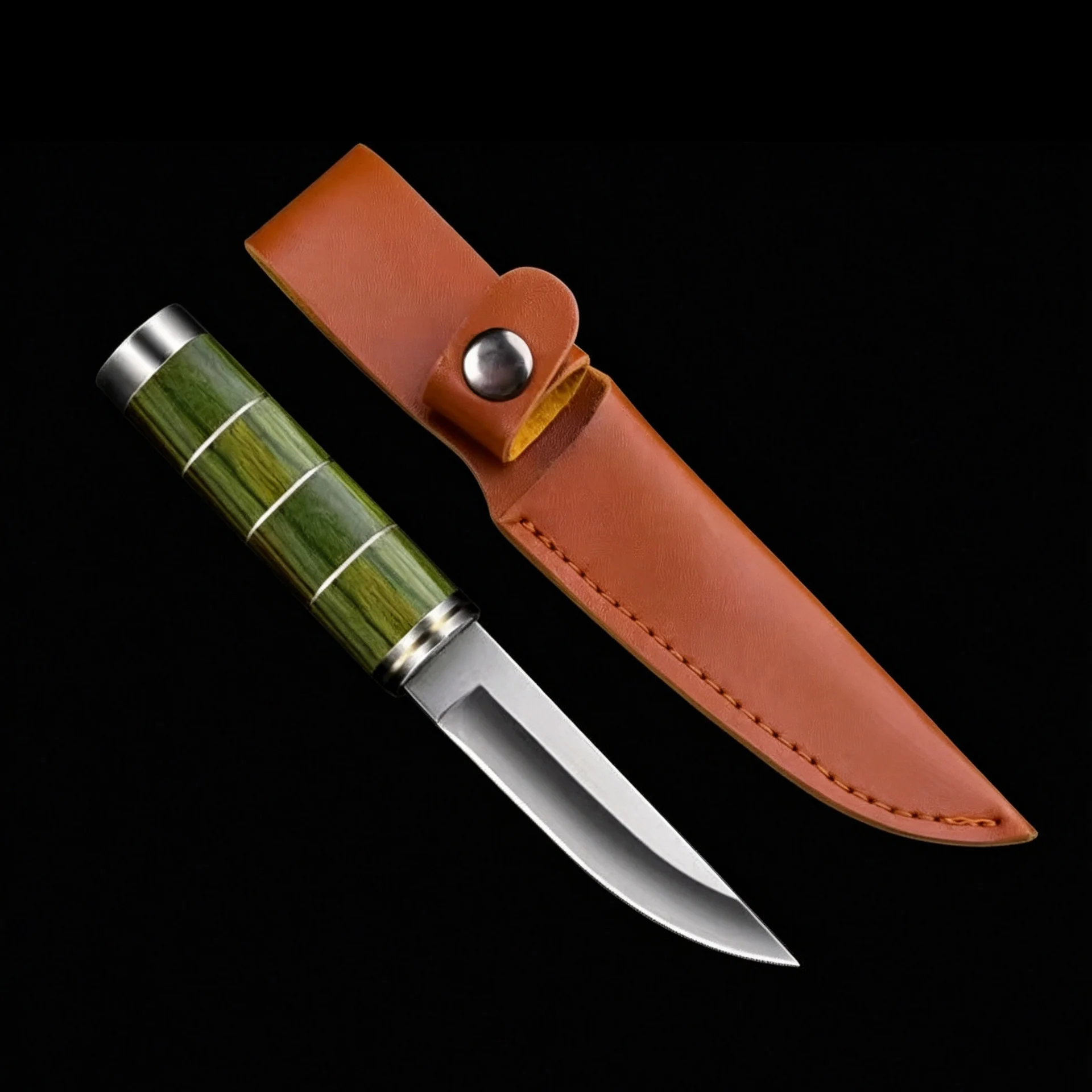 1Pcs Bamboo Shaped Hand Handle Meat Knife Hand Grilled Meat Knife Professional Deboning Meat Slicing Cleaver Fish Cooking Tools