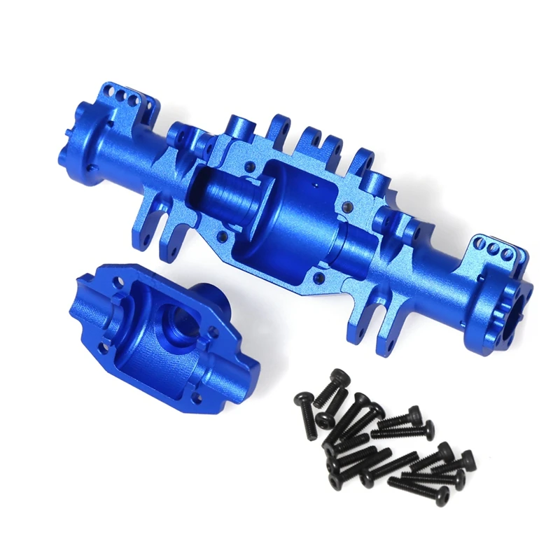 RC Car Upgrade Quick Release Front Rear Axle Bridge Shell Kit for LOSI 1/18 Mini LMT 4X4 Brushed Monster Truck Blue