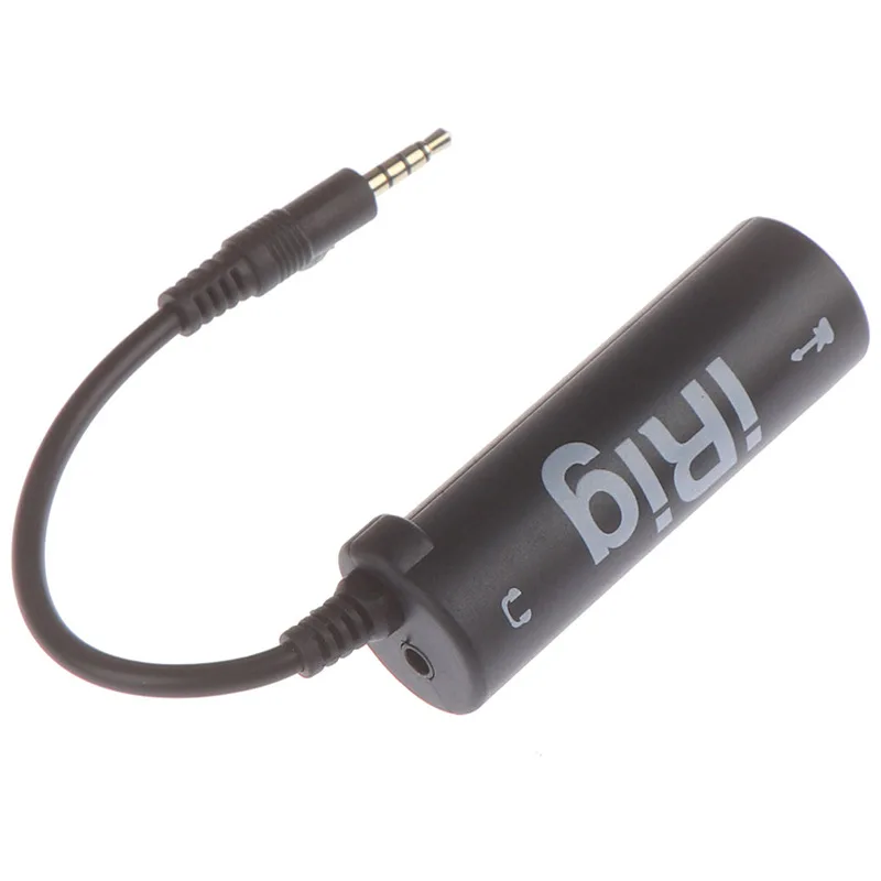 2PCS Guitar Audio Interface IRig Adapter with Built-in Tuner for Phone Recording, Guitar Converter Replacement for Mobile Studio