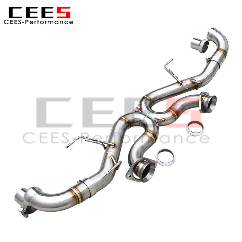 

Выхлопные трубы CEES Super Sport Axle для Aston Martin DB11 V12 5.2L 2016-2019, прямые, с X-образным дизайном, для выхлопной системы DB11