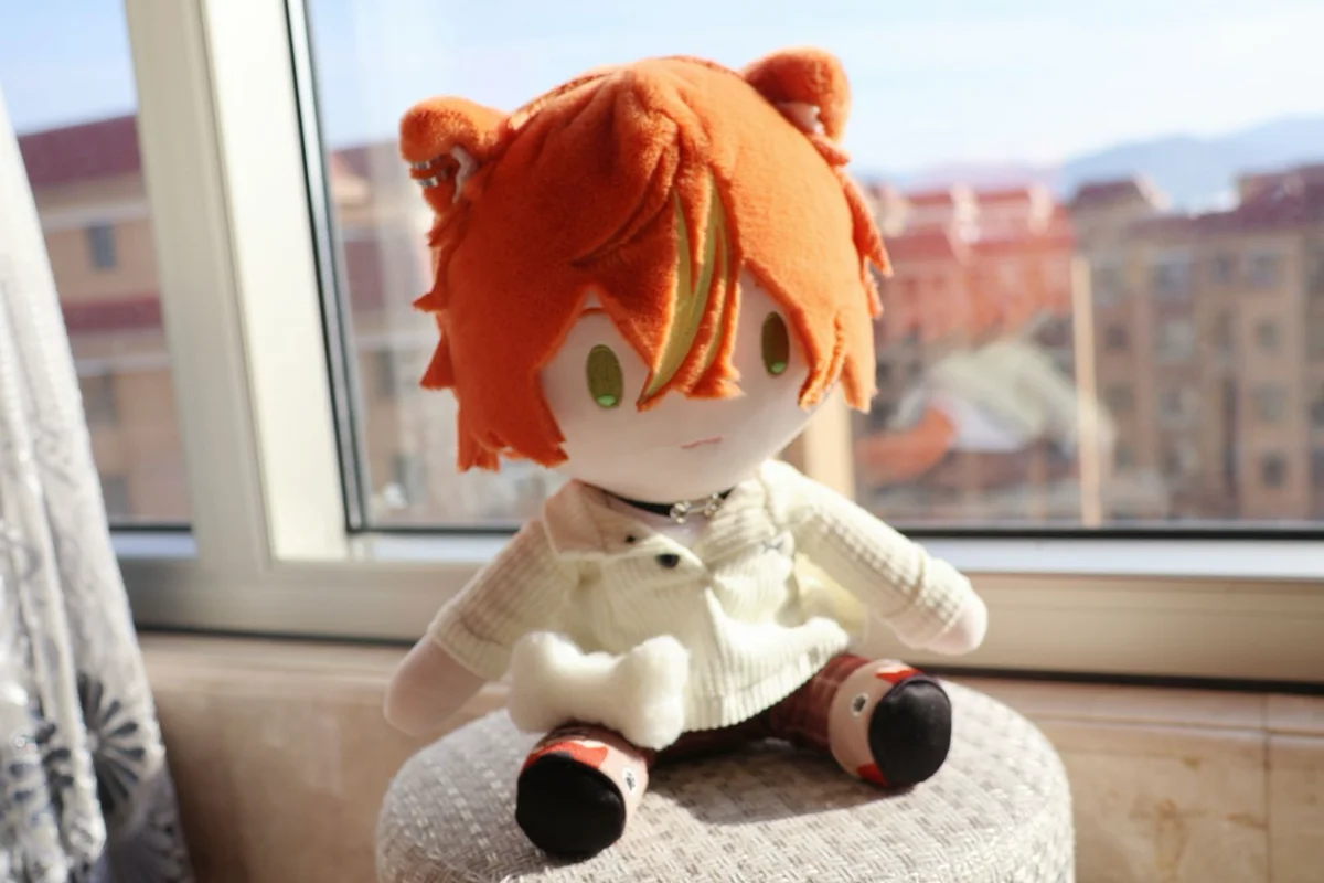 In Stock SEKAI PROJECT Game PJSK Wonderlands×Showtime Shinonome Akito 30cm Cotton Doll With Clothes