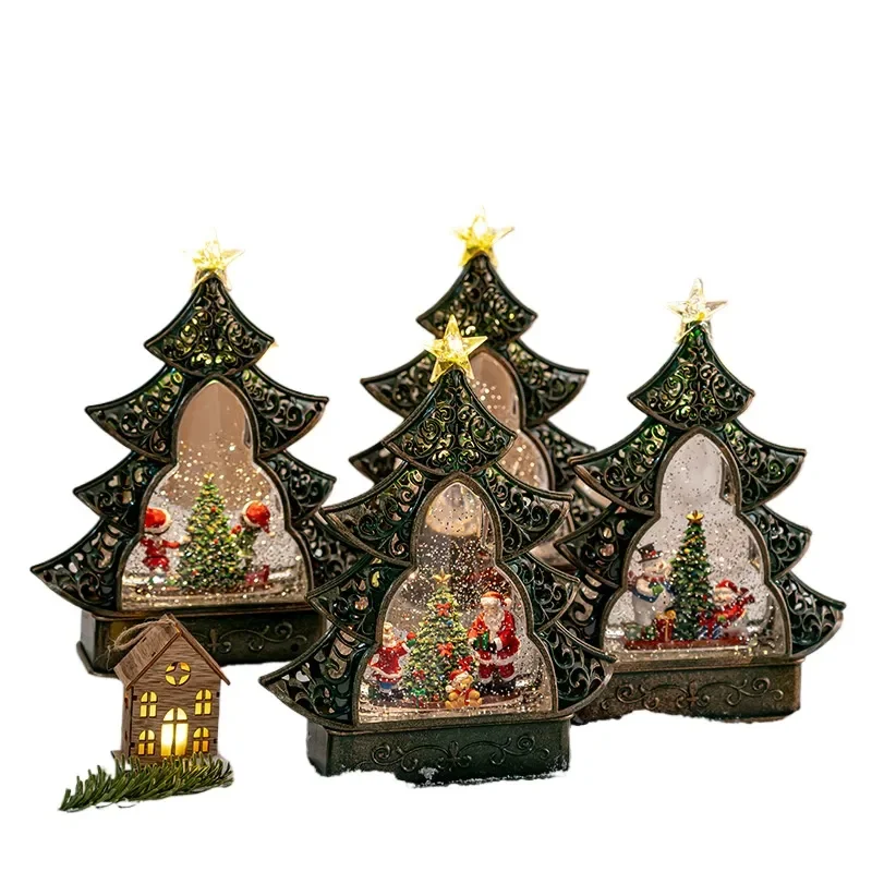 for Christmas Decoration Santa Snowman Desktop Ornament Atmosphere Surrounding Scene Arrangement Christmas Gift Trinkets