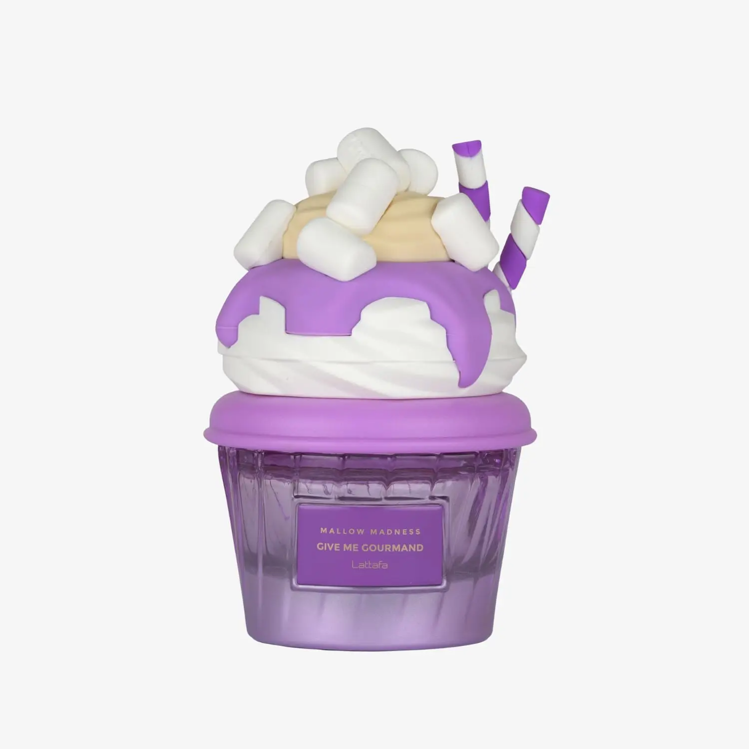 مجموعة Lattafa Malow Madness Eau de Parfum Give Me Gourmand، عطر Sweet Gourmand، الخطمي والفانيليا، شكل رش، 7