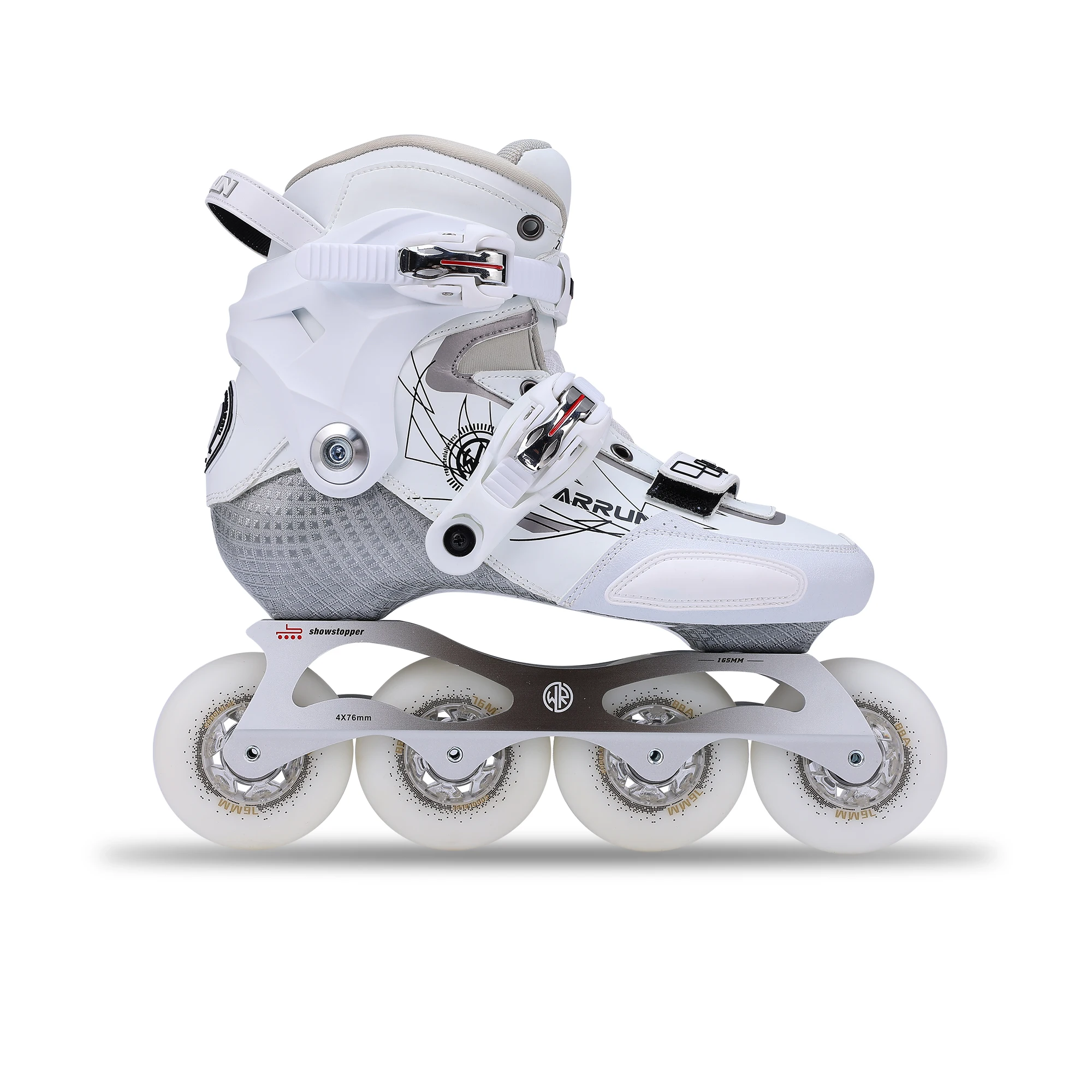 Original WARRUN Inline Skates Carbon Fiber Professional Slalom Skate Child Adult Roller Skating Shoes Sliding Patines Flat Frame