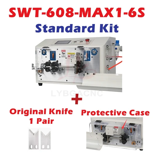 自動剥離切断機,タッチスクリーン制御,6輪駆動,SWT-608-MAX1-6S, 0.2〜25 mm2, 550w