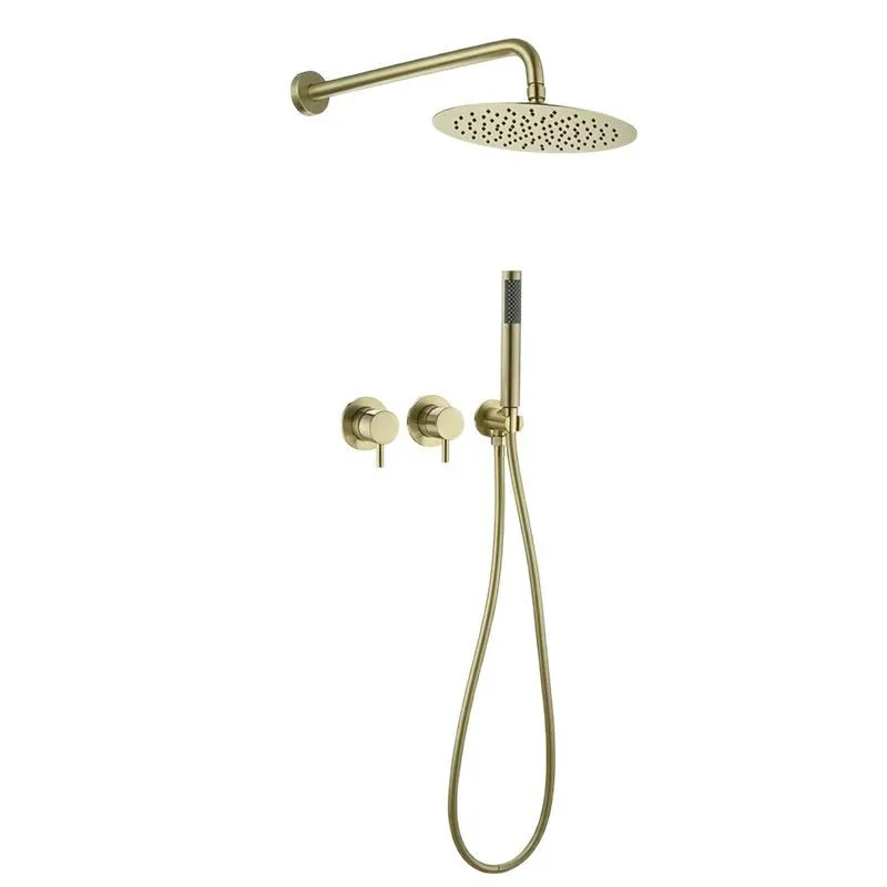 

Minimalist flat replacement concealed, hot and cold shower set, recessed, shower toilet, household shower