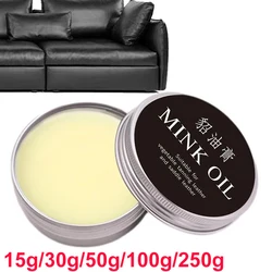 Mink Oil Cream For Leather Shoes Bags Leather Care Cream Leather Maintenance Cream15g/30G/50G/100G/250G Refurbishing paste