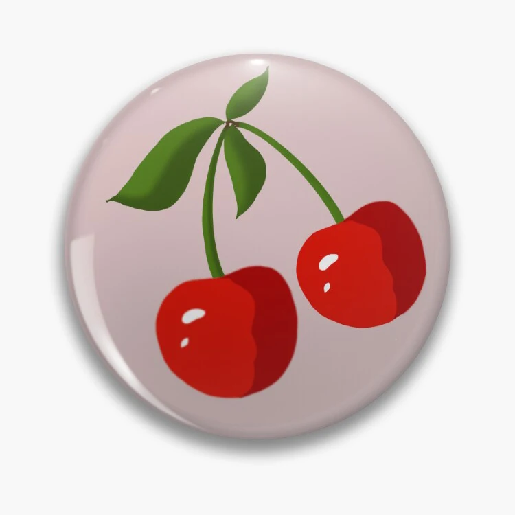 Cherry Badge Pins Funny Collar Custom Clothes Manga Metal Broches Broche Pins for Backpacks Fashion Manga