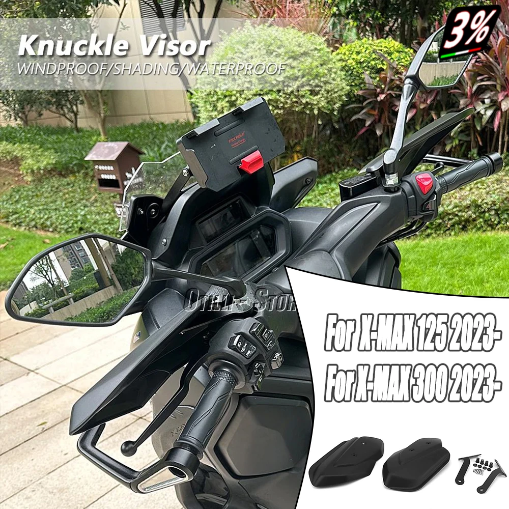 

For YAMAHA XMAX125 XMAX300 XMAX 125 X-Max 300 2023 2024 New Knuckle Visor Motorcycle Windproof Handguard Hand Guards Windshield