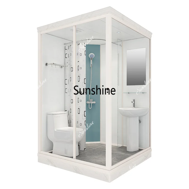 Integral shower room Integrated bathroom Bath room Dry and wet separation room Rural toilet bath
