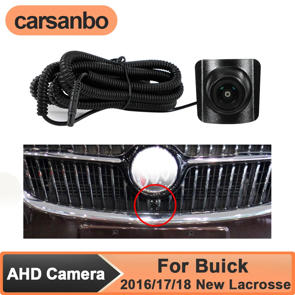 

Carsanbo AHD 1080P Car Vehicle Front View Camera for Buick 2016/2017/2018 New Lacrosse Night Vision 150° Fisheye Lens Waterproof
