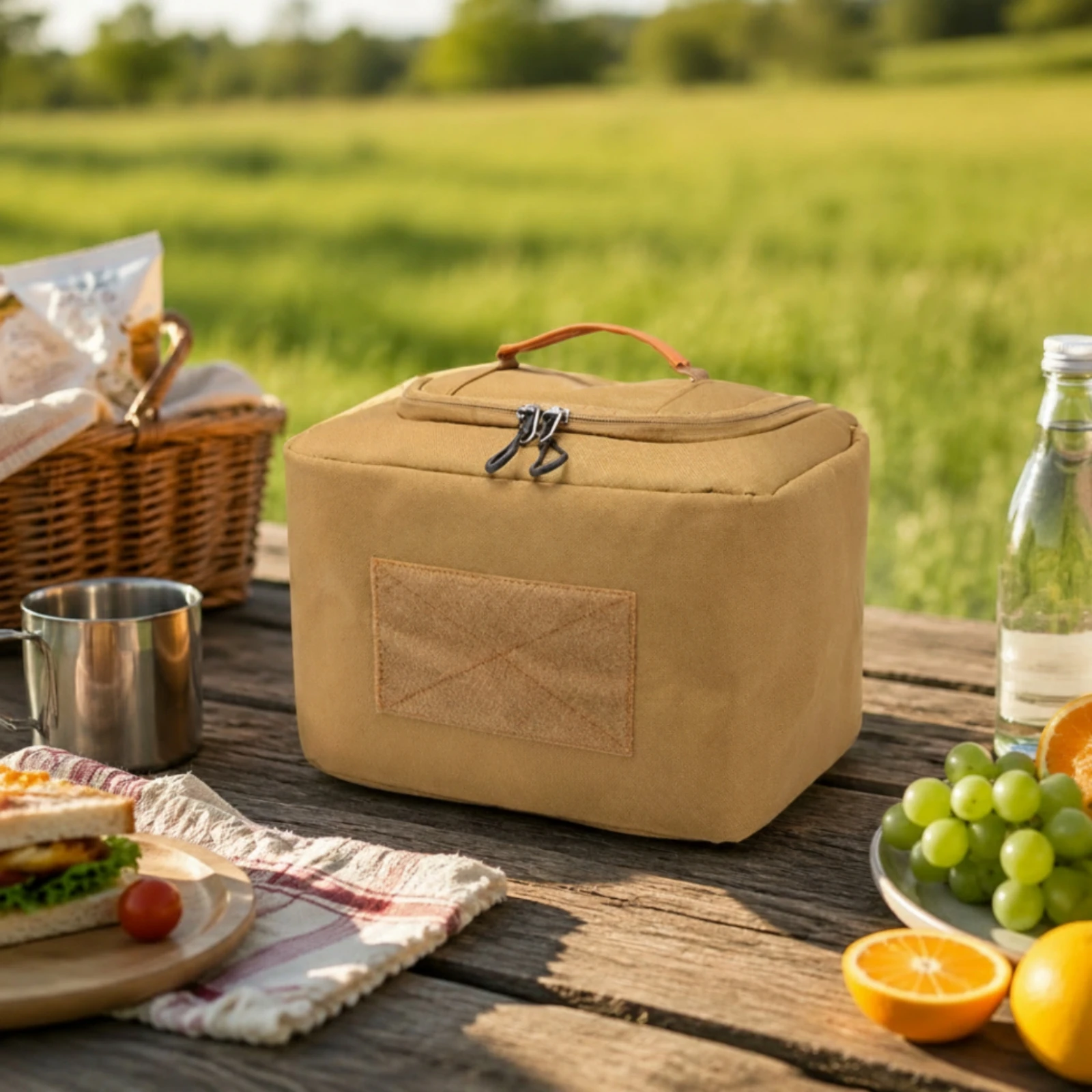 Insulated Cooler Bag Compact Cooler Bag with Carry Handle Sturdy Portable for Outdoor Activities, Picnics