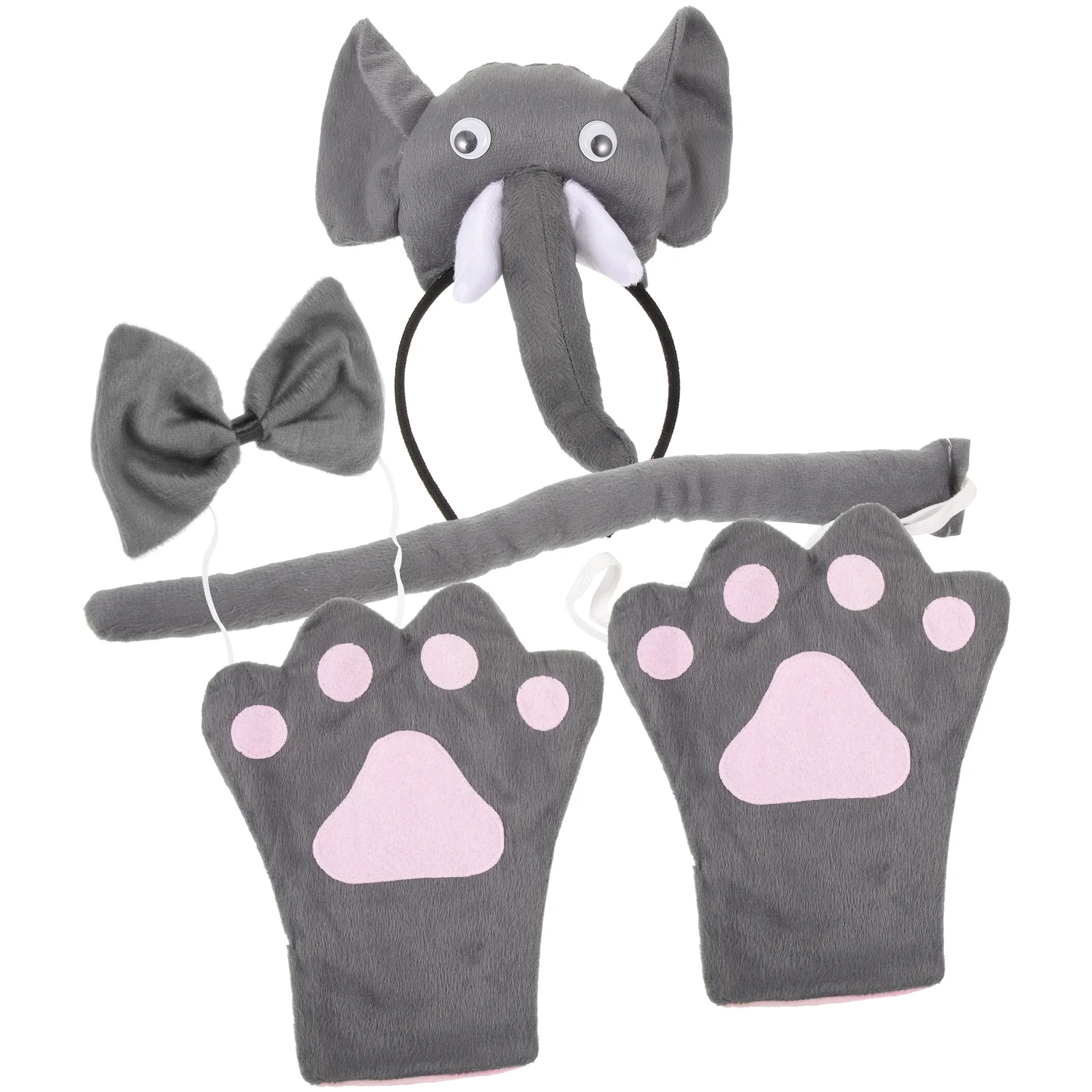 

5pcs Exquisite Cartoon Elephant Headband Costume Party Cosplay Props Attractive Performance Accessories Universal Animal Costume