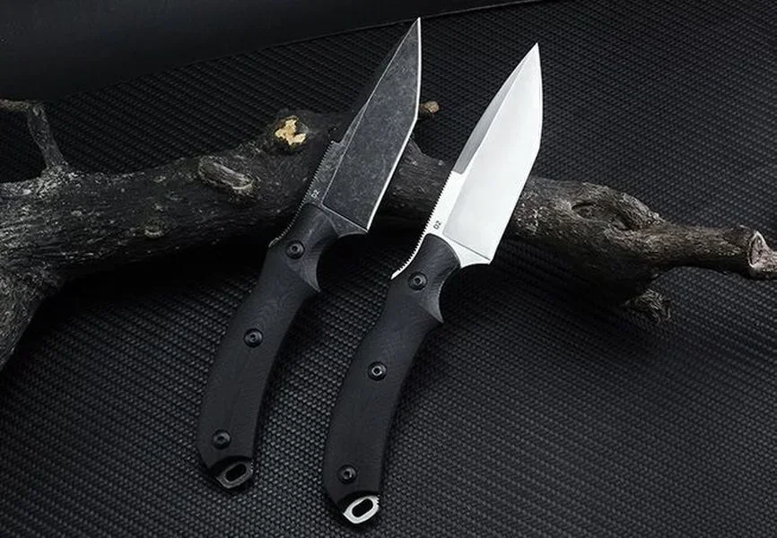 BAS 03V2 Straight Fixed Balde Knife D2 Blade G10 Handle with Kydex Sheath Tactical Pocket Hunting Camping EDC Survival Tool