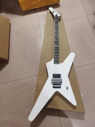 White ESP profiled electric guitar, nickel-chromium electronic hardware, a two-coil pickup, in stock