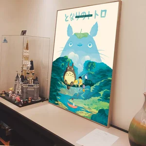 Studio Ghibli Anime Totor von Cartoon Classic Poster Fantasic Wandaufkleber für Save Bar Decoration Art Wall Aufkleber 8 Hauptverkaufsstudio Ghibli Leuchten - №6