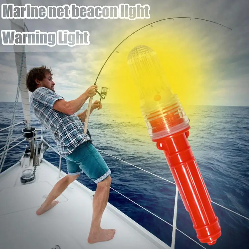 1/3Pcs Boat Flares Waterproof Intelligent Light Control Emergency LED Lamp Fishing Net Buoys Boats Safety Signal Light