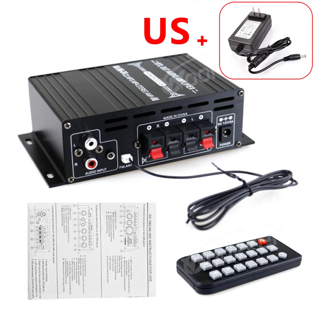 AK380+AMP その他セット Woopker-AK380 Amplificador de Áudio Digital, Potência Bluetooth