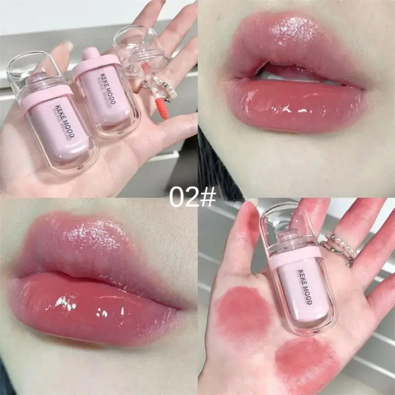 Lipglosskwaliteit Gemakkelijk te kleuren Hydraterende non-stick cup Blijvende kleur Hydraterende lippenbalsem Onweerstaanbare gladde lipkleur