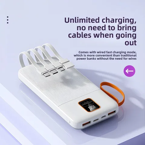 (CCC)22.5W 20000/30000/50000 мАч портативный внешний аккумулятор для мобильных телефонов iPhone, Huawei и Xiaomi. Маленький и портативный Power Bank.