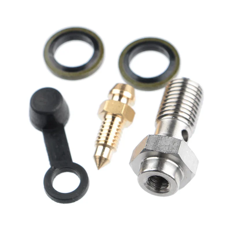 M10 x 1.25mm M10 x 1.0mm Universal Banjo Bolt Bleed Nipple Bleed Screw Brake Caliper Screw / Nipple For Motorcycle Brake Pump