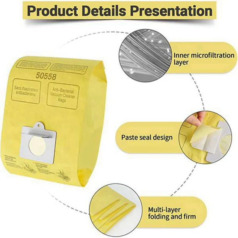 掃除機バッグ交換部品、ケンモアキャニスターアクセサリー、タイプc、q、10個、5055、50557、50558