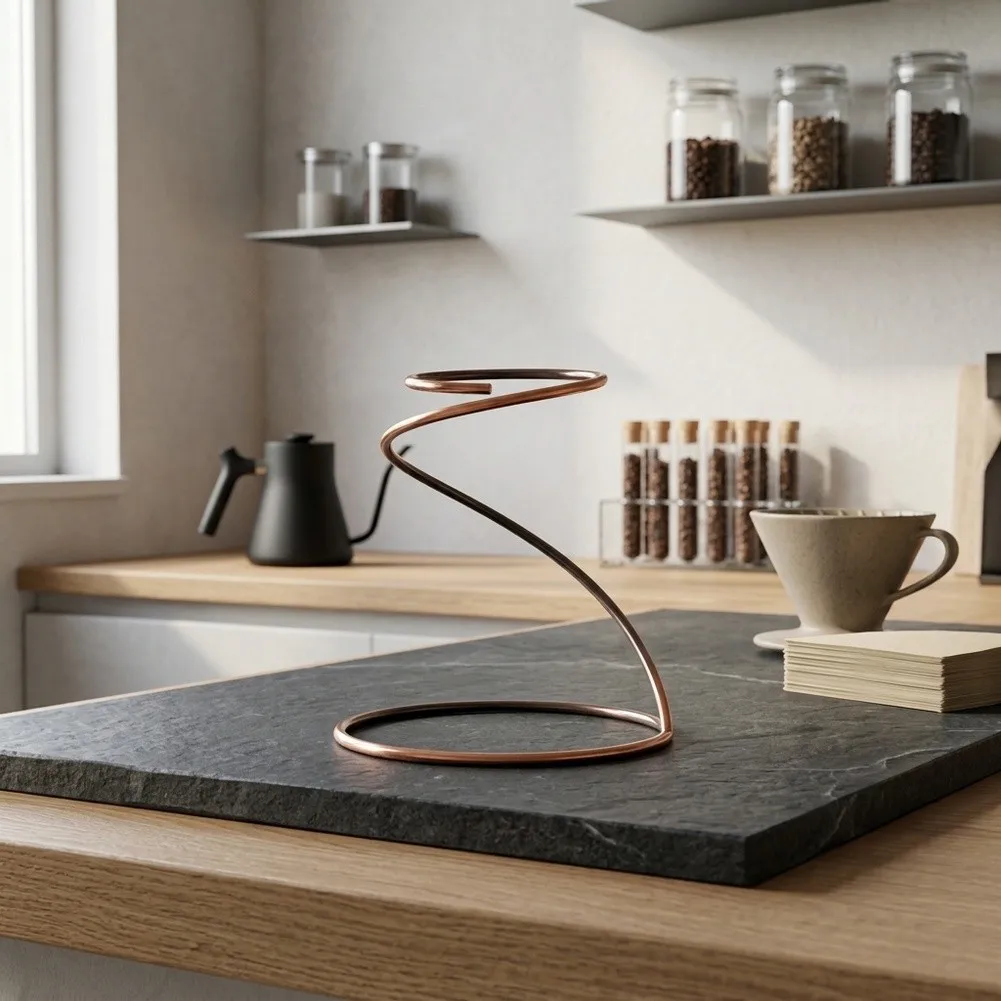 Steel-Built Coffee Dripper Stand for Filter Holders Steady Operation During For Home Office and Travel Brewing