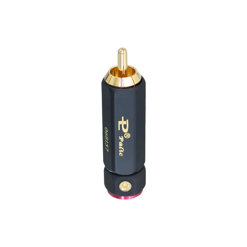 Wysokiej jakości 4 szt. wtyków RCA pozłacanych Hi-end samozaciskowych męskich złączy RCA do kabli audio DIY — zdjęcie produktu 5