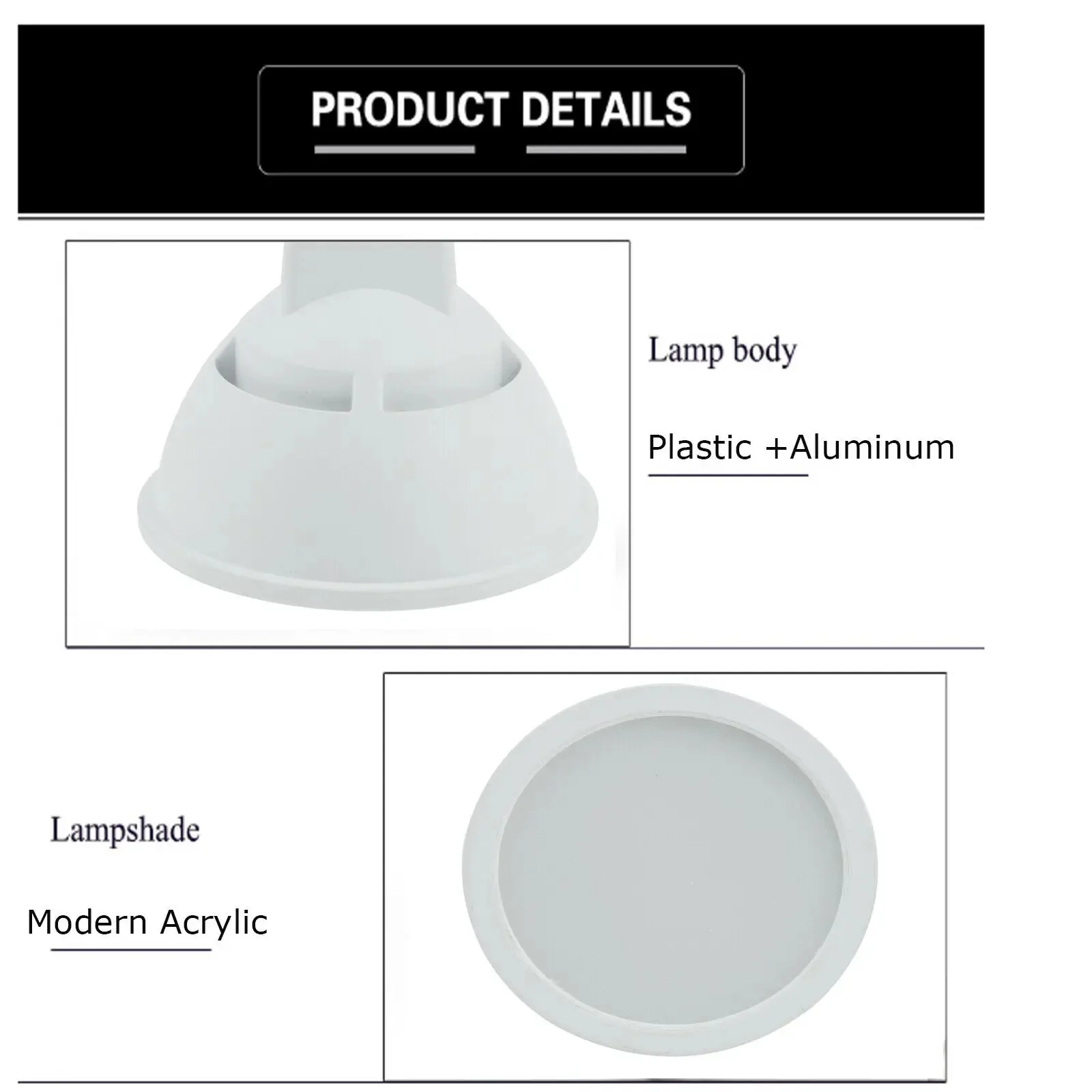 Imagem -03 - Refletor Led Regulável para Decoração Home Lâmpadas Gu10 Ângulo de Feixe de 24 Graus Cob 7w 110v 220v Alumínio Acrílico Substitua Lâmpadas Halógenas