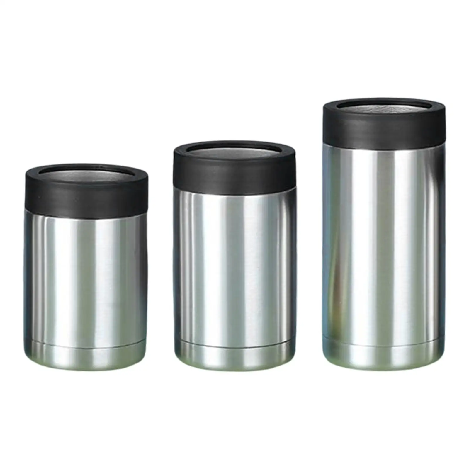 Insulated Can Cool Beverage Sleeve Double Walled Drink Holder for Outdoor