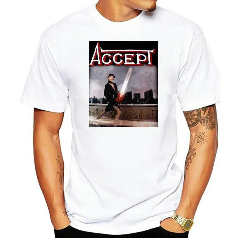 ACCEPT ACCEPT 1979 HEAVY METAL UDO SAXON JUDAS PRIEST KROKUS NEW BLACK T-SHIRT Print T Shirts